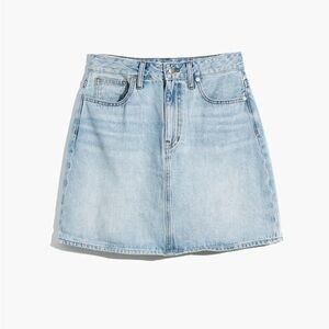 Madewell Light Blue Denim Mini Skirt